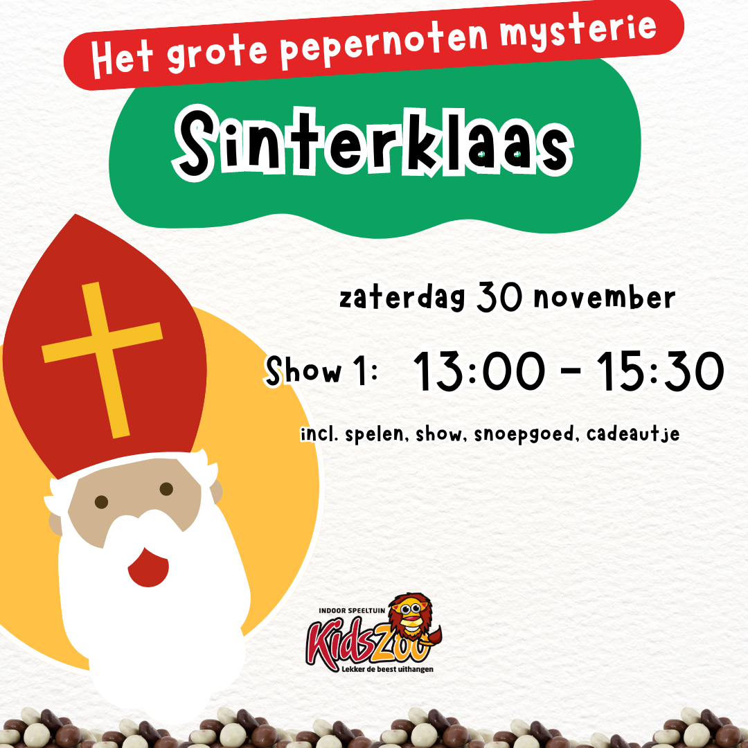 Sinterklaasfeest 1 bij KidsZoo - 2024