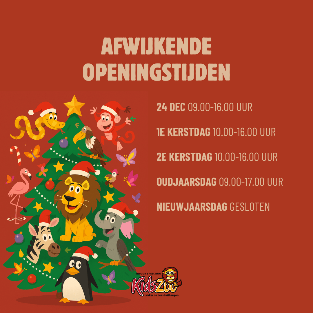 Openingstijden feestdagen 2026